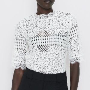 Zara Crochet Blouse